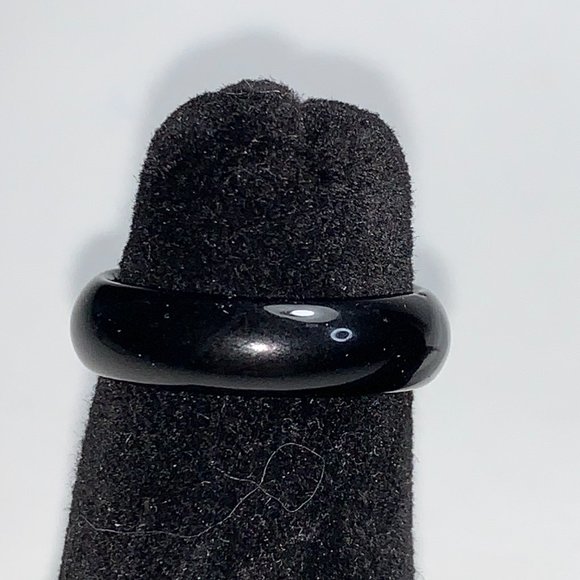 Onyx Solitaire Rings - Picture 4 of 11